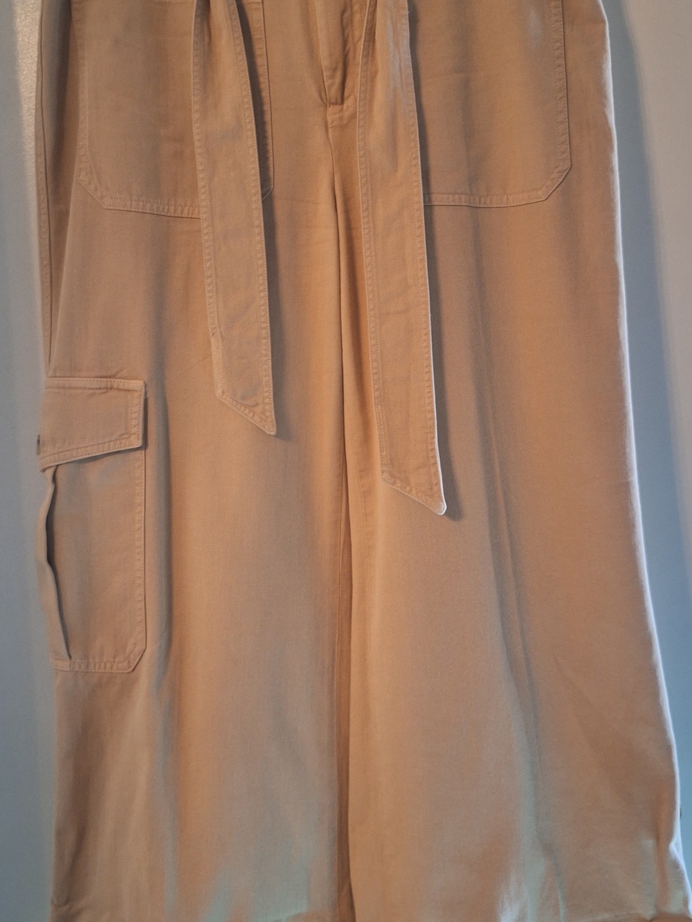 Ralph Lauren Wide Leg Cargo Pants in Tan